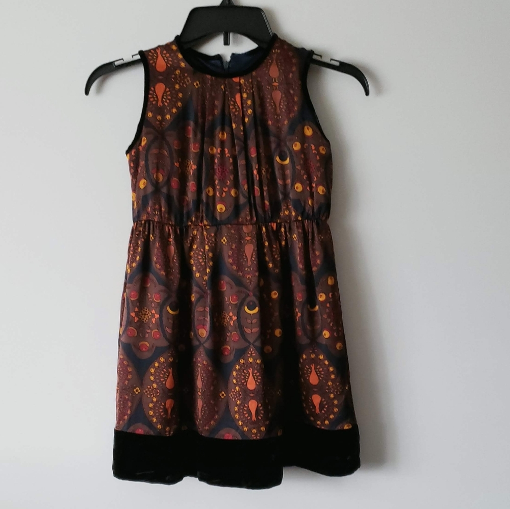 Little Marc Jacobs Peacock Silk Dress SZ 8